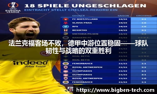 法兰克福客场不败,德甲中游位置稳固——球队韧性与战略的双重胜利